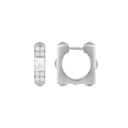 R.08® Quad Small Diamond Earrings | 18K White Gold