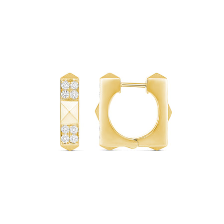 R.08® Quad Small Diamond Earrings | 18K Yellow Gold