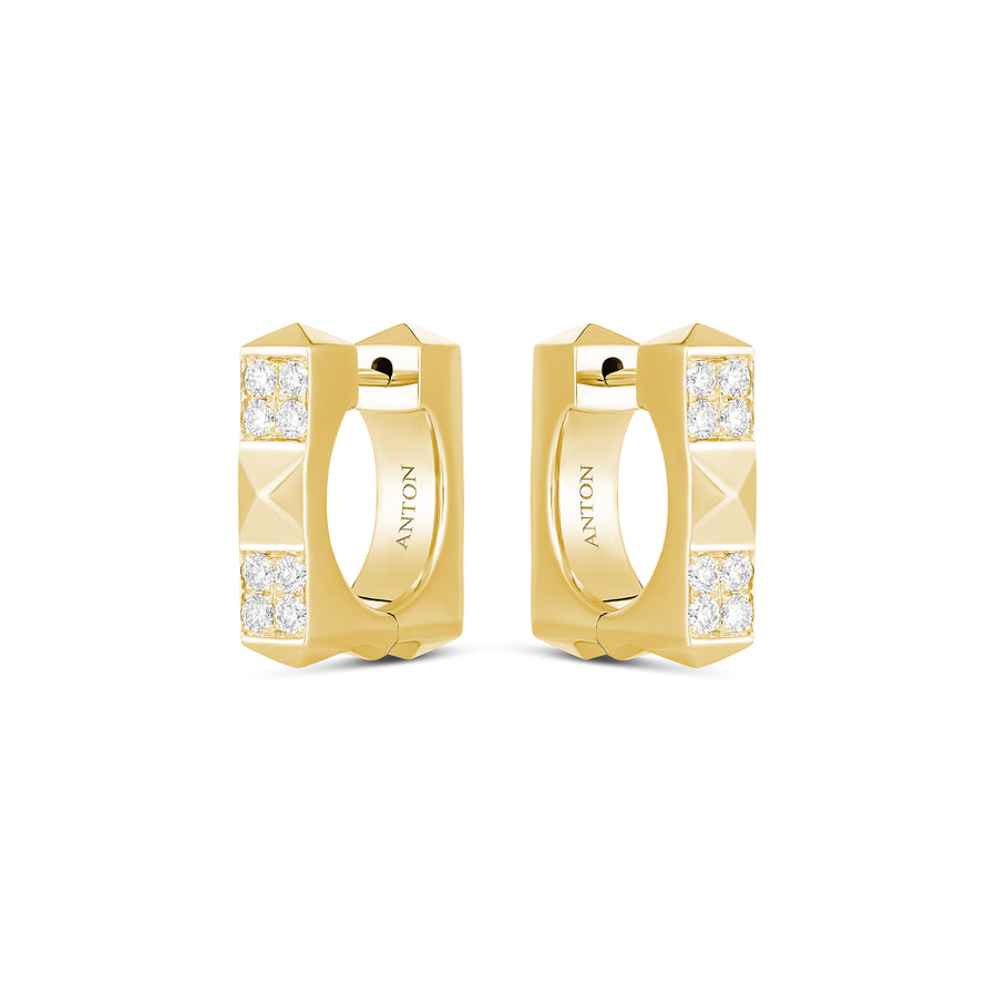 R.08™ Quad Small Diamond Earrings | White Gold