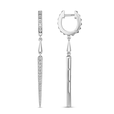 R.08® Pointe 2.0 Small Hoops | 18K White Gold