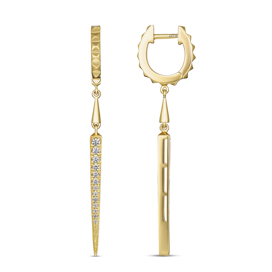 R.08® Pointe 2.0 Small Hoops | 18k Yellow Gold