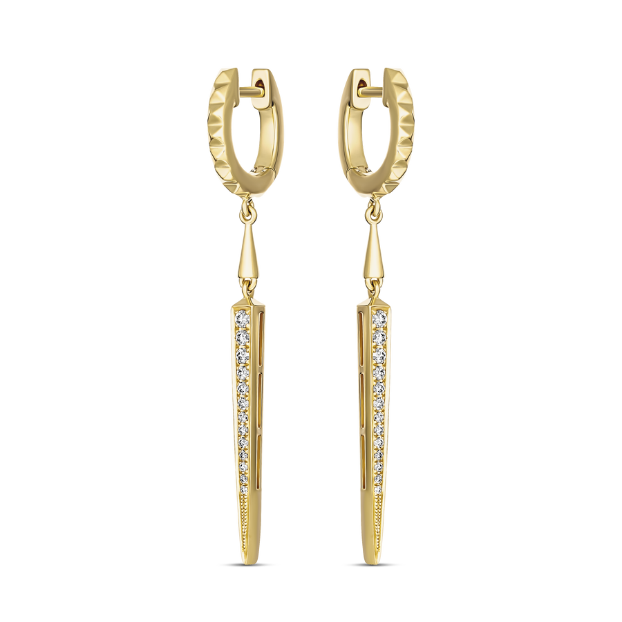 R.08® Pointe 2.0 Small Hoops | 18k Yellow Gold