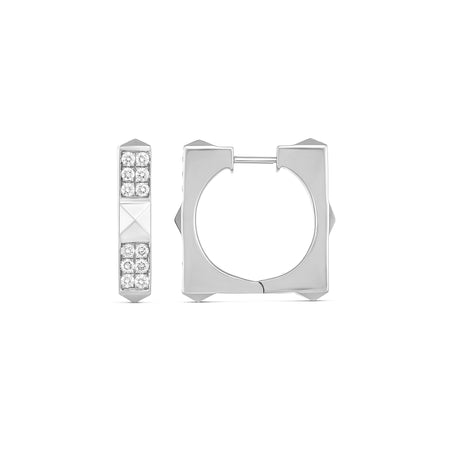 R.08® Quad Large Diamond Earrings | 18K White Gold