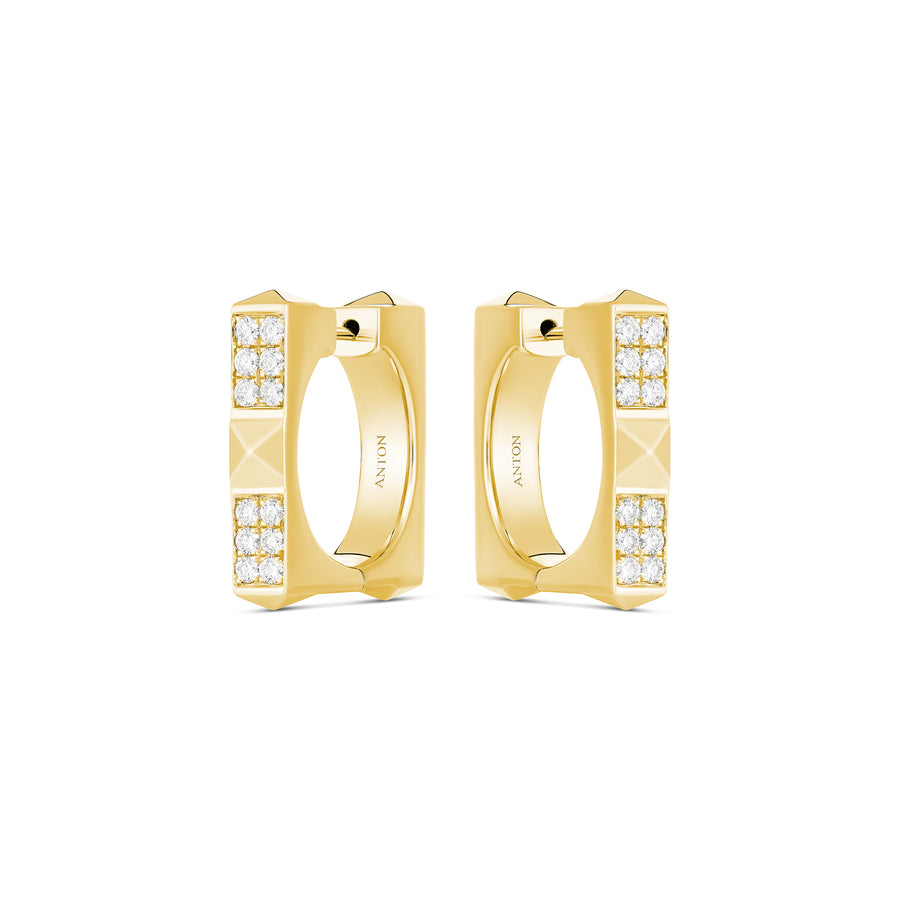 R.08™ Quad Large Diamond Earrings | White Gold