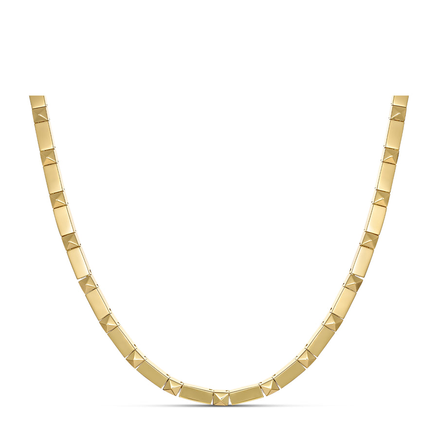 R.08™ Deux Plain Gold Necklace | Yellow Gold