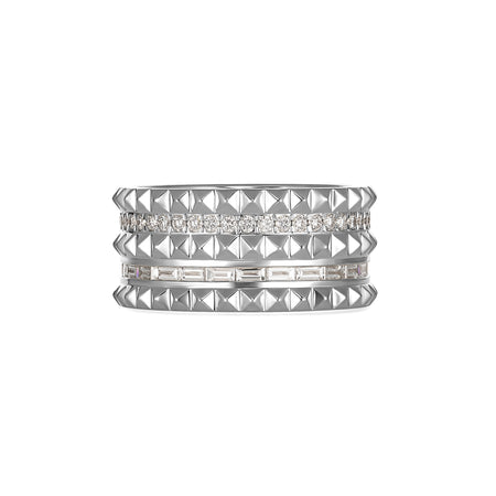 R.08® Bold Diamond Ring | White Gold