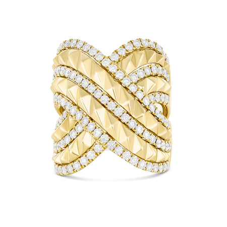 R.08® Combat Diamond Ring | 18K Yellow Gold