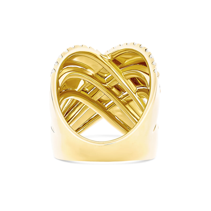 R.08™ Combat Diamond Ring | Yellow Gold