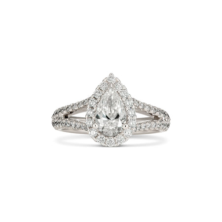 Endless Bessie Pear Cut Diamond Engagement Ring | Platinum