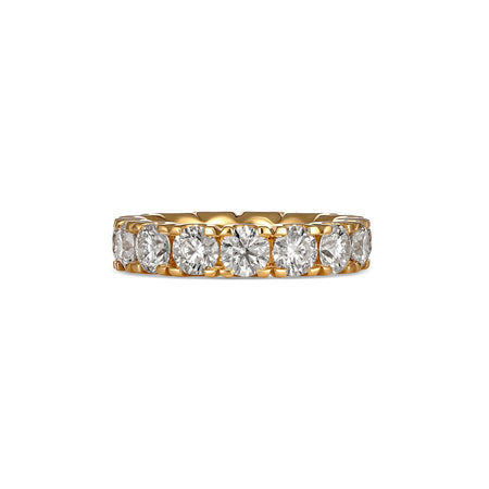 Hot Rocks® Collection Eternity Round Brilliant Cut Diamond Band | Yellow Gold