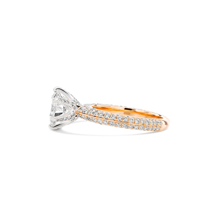 Hot Rocks® Collection Round Brilliant Cut Diamond Ring | Rose Gold