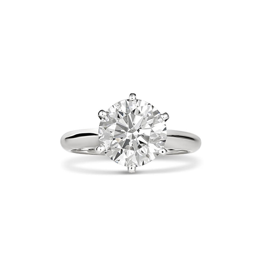 Hot Rocks® Collection Round Brilliant Cut Solitaire Engagement Ring | Platinum