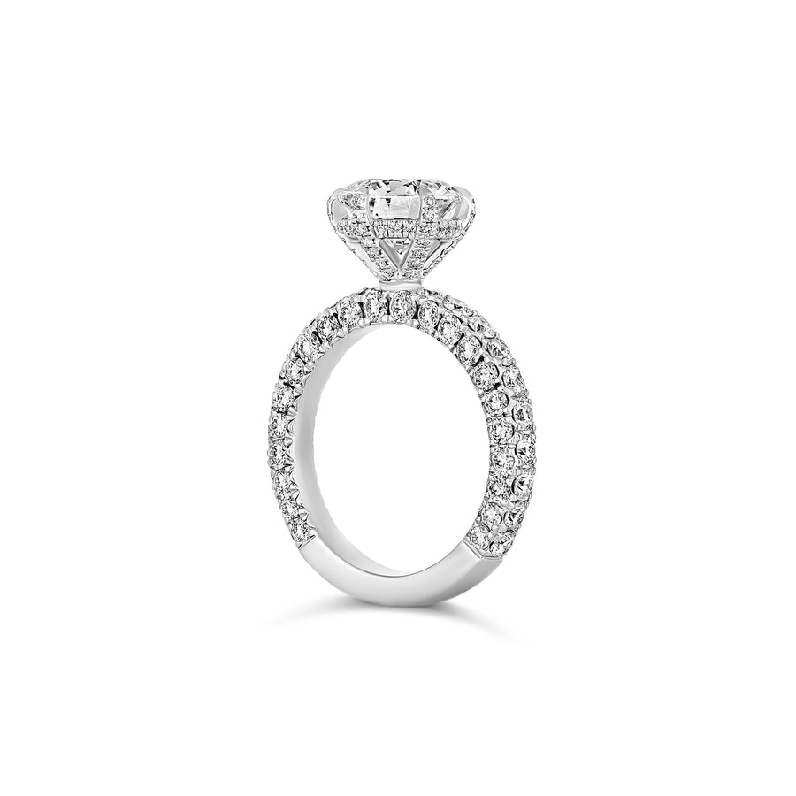 Hot Rocks® Taylor Round Brilliant Cut Diamond Engagement Ring | Platinum