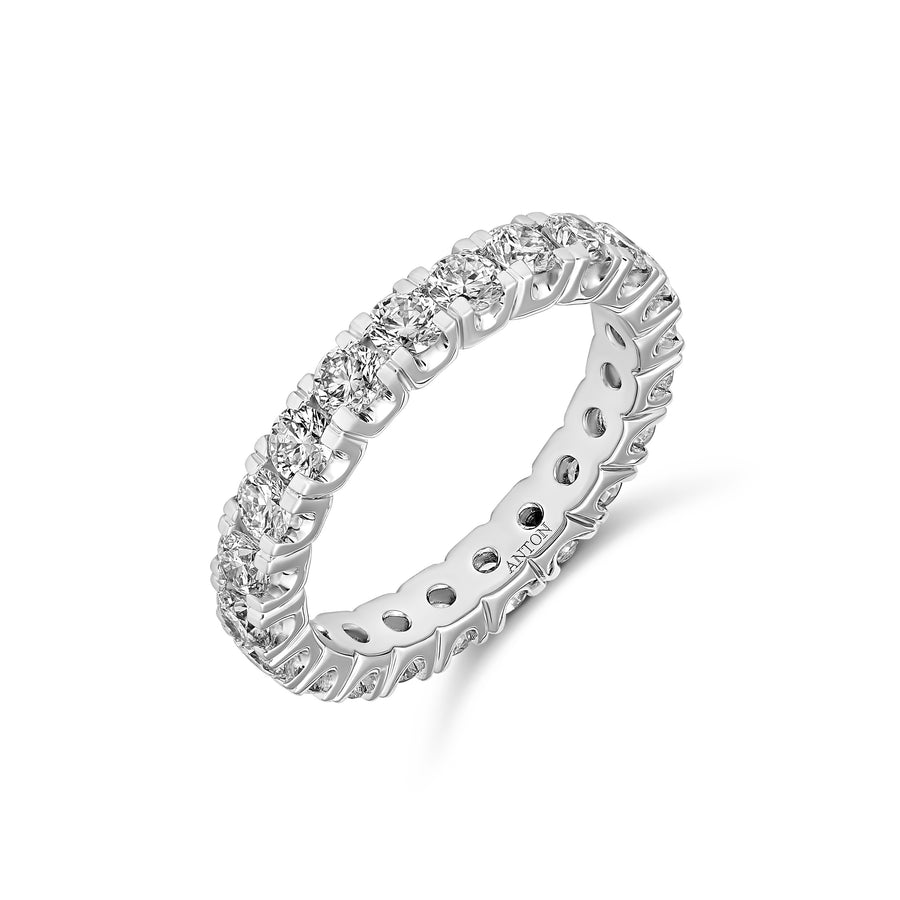 Wedding Vivid Round Brilliant Cut Diamond Ring | Platinum