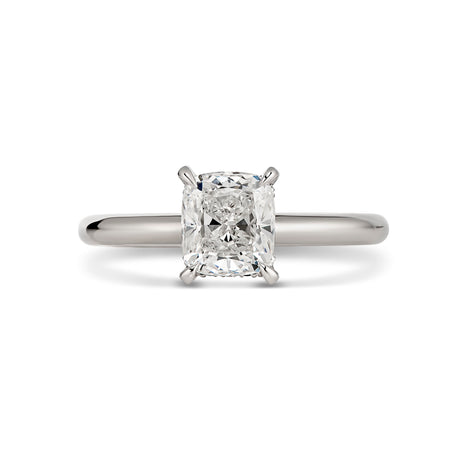 Classic Crawford Cushion Cut Diamond Engagement Ring | Platinum