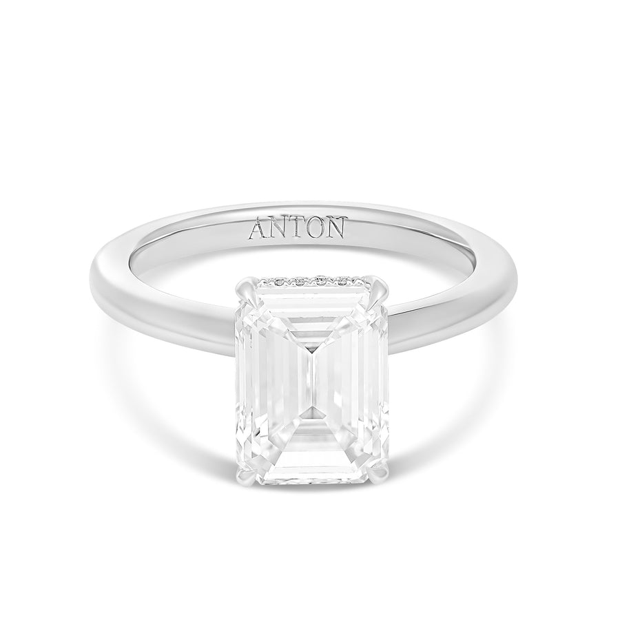 Hot Rocks® Crawford Emerald Cut Diamond Engagement Ring | Platinum