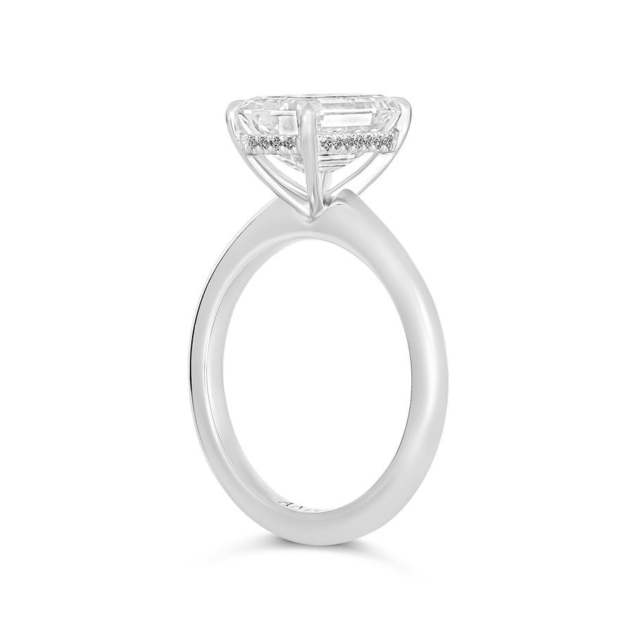 Hot Rocks® Crawford Emerald Cut Diamond Engagement Ring | Platinum