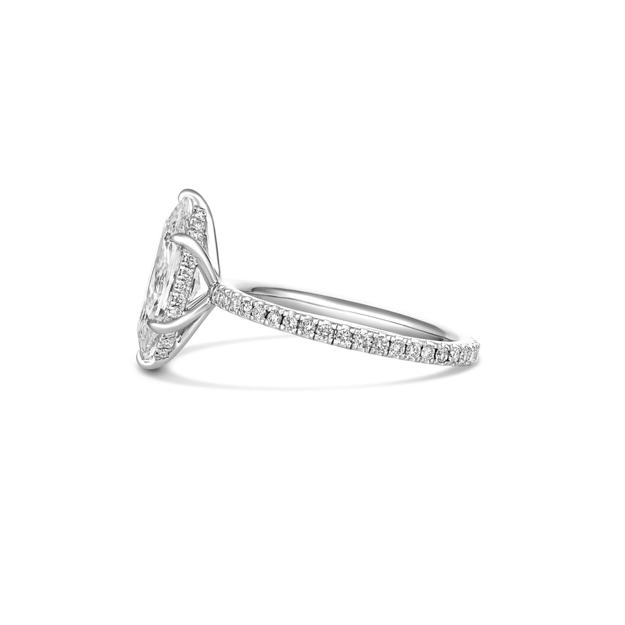 Hot Rocks® Crawford Marquise Cut Diamond Engagement Ring | Platinum