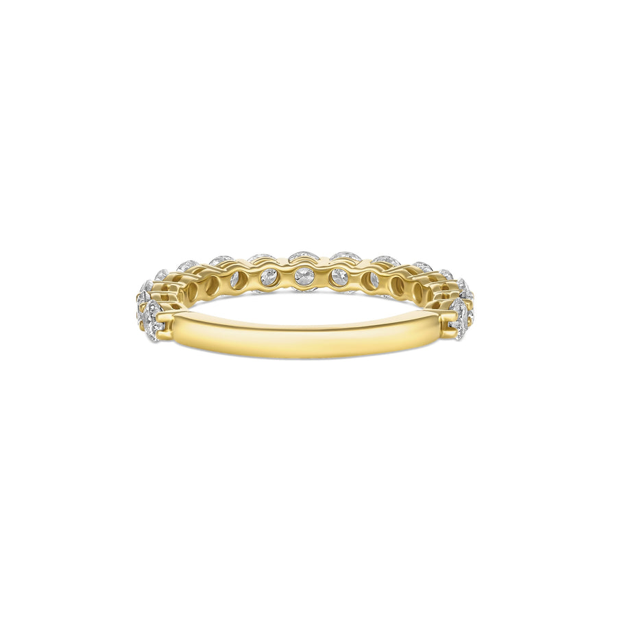 Classic Wedding Round Brilliant Cut Diamond Ring | 18K Yellow Gold