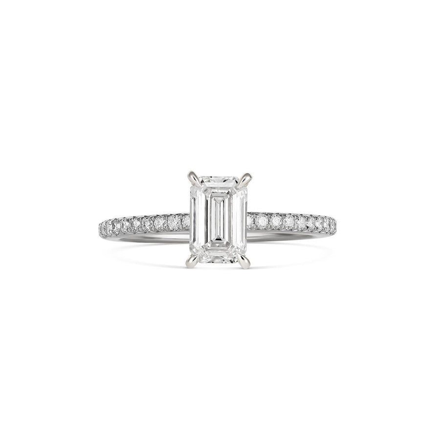 Endless Monroe Emerald Cut Diamond Engagement Ring | Platinum