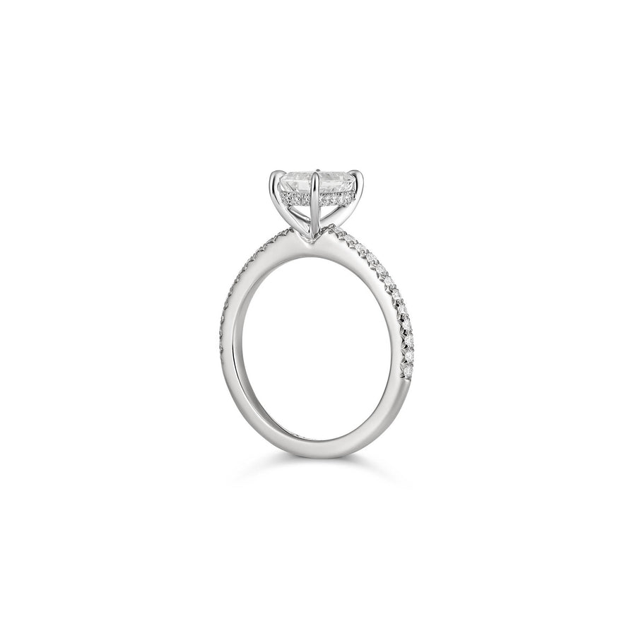 Endless Monroe Emerald Cut Diamond Engagement Ring | Platinum