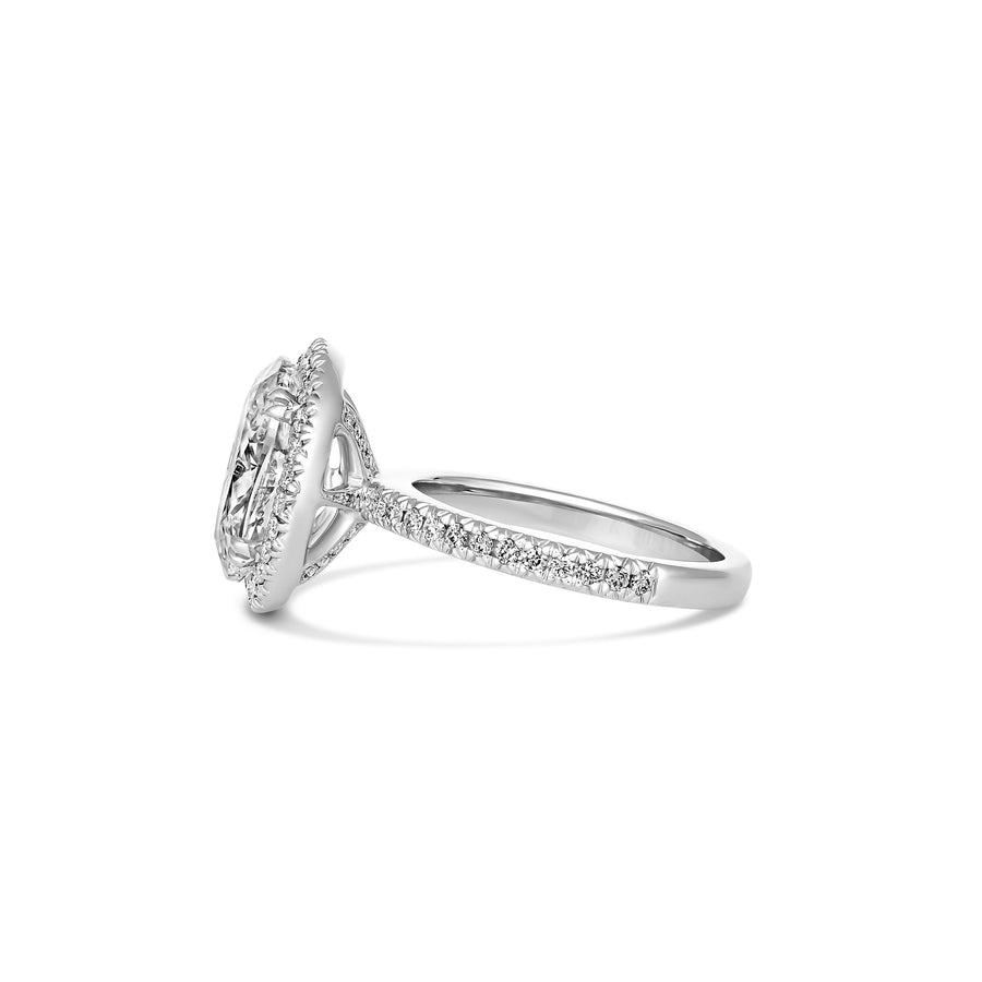 Hot Rocks® Minelli Oval Cut Diamond Engagement Ring | Platinum