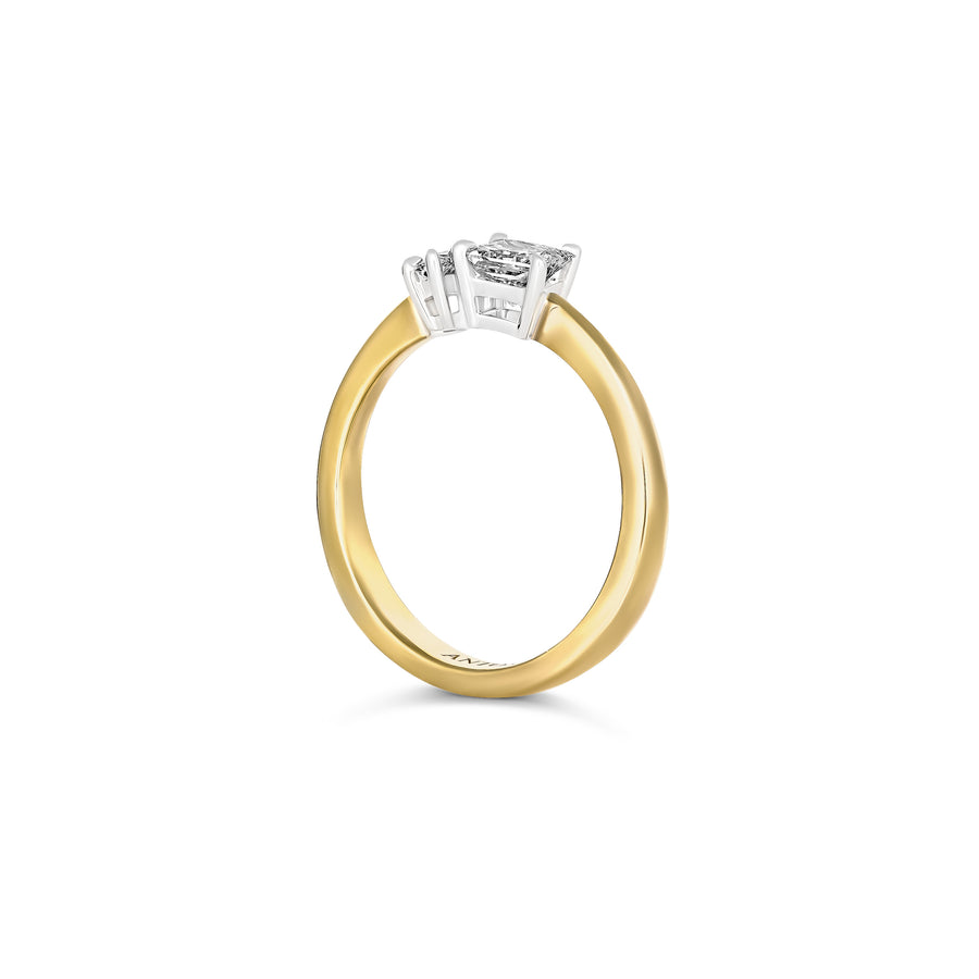 Classic Toi Et Moi 2-Stone Diamond Engagement Ring | 18K Yellow Gold