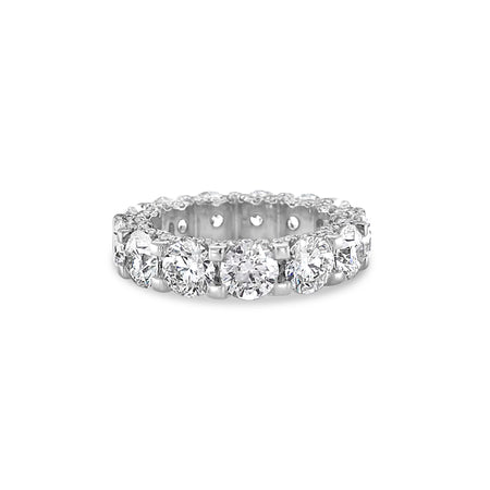 Wedding Vivid Round Brilliant Cut Diamond Eternity Band | Platinum