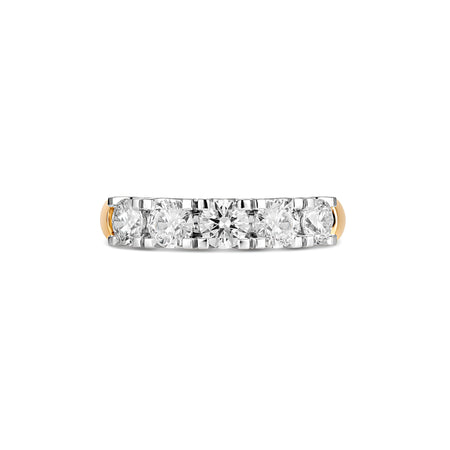 Wedding Vivid Round Brilliant Cut Diamond Eternity Band