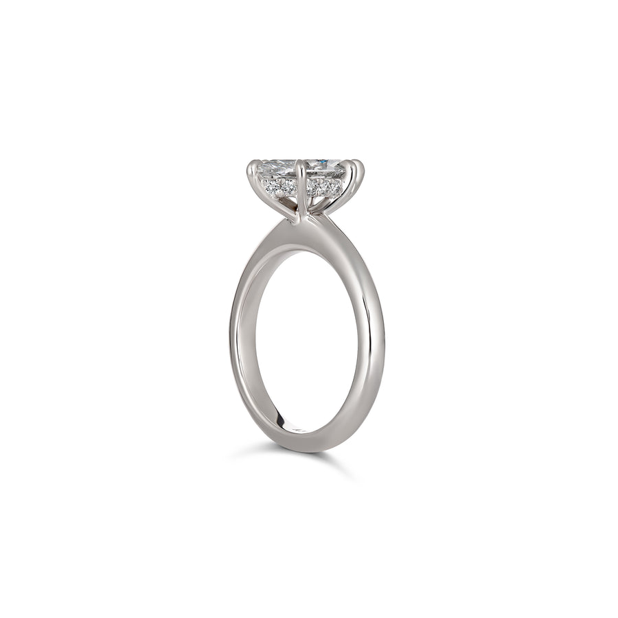 Classic Marquise Cut Diamond Engagement Ring | White Gold