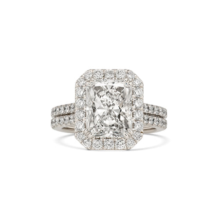 Hot Rocks® Minelli May Radiant Cut Diamond Engagement Ring | Platinum