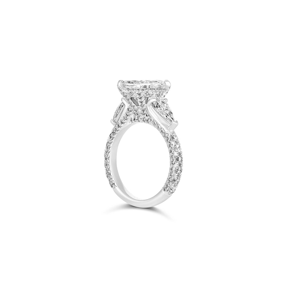 Hot Rocks® Amalia Marquise and Pear Cut Diamond Engagement Ring | Platinum