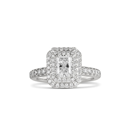 Endless Minelli Radiant Cut Diamond Engagement Ring | Platinum