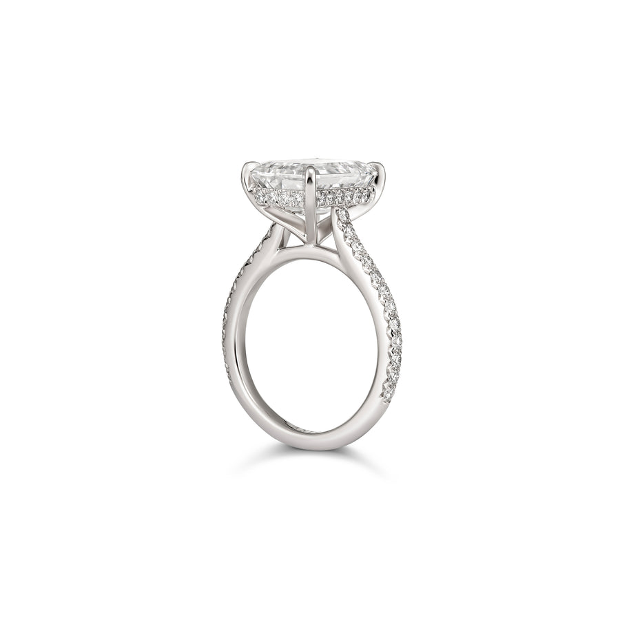 Hot Rocks® Collection Emerald Cut Diamond Ring | White Gold