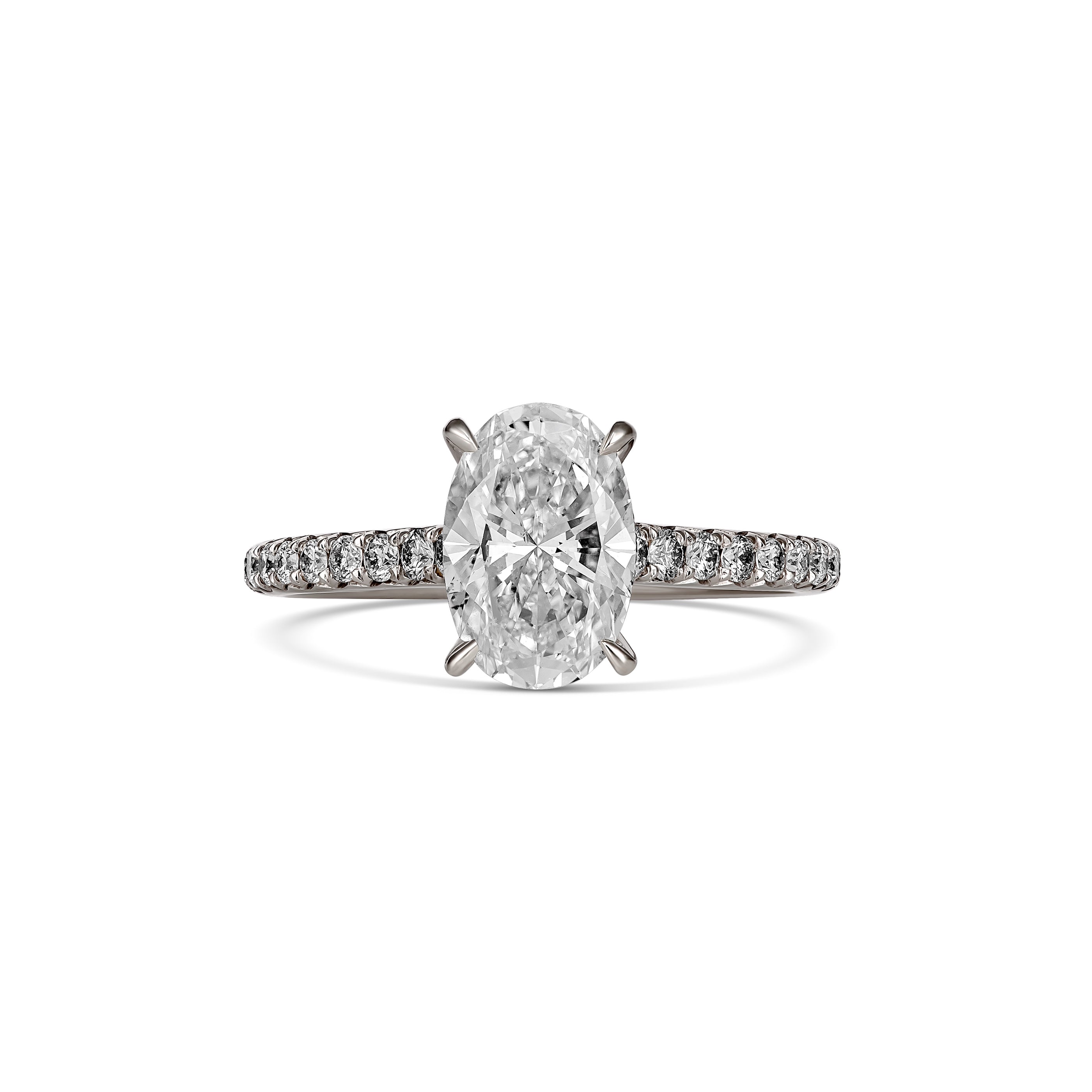 Classic Taylor Oval Cut Diamond Engagement Ring | Platinum - SAJW4-OV ...