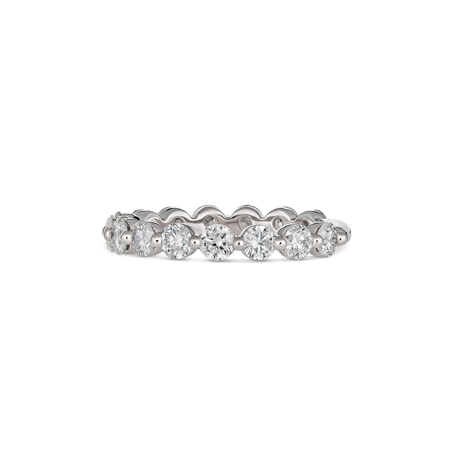 Wedding Eternity Round Brilliant Cut Diamond Ring | Platinum