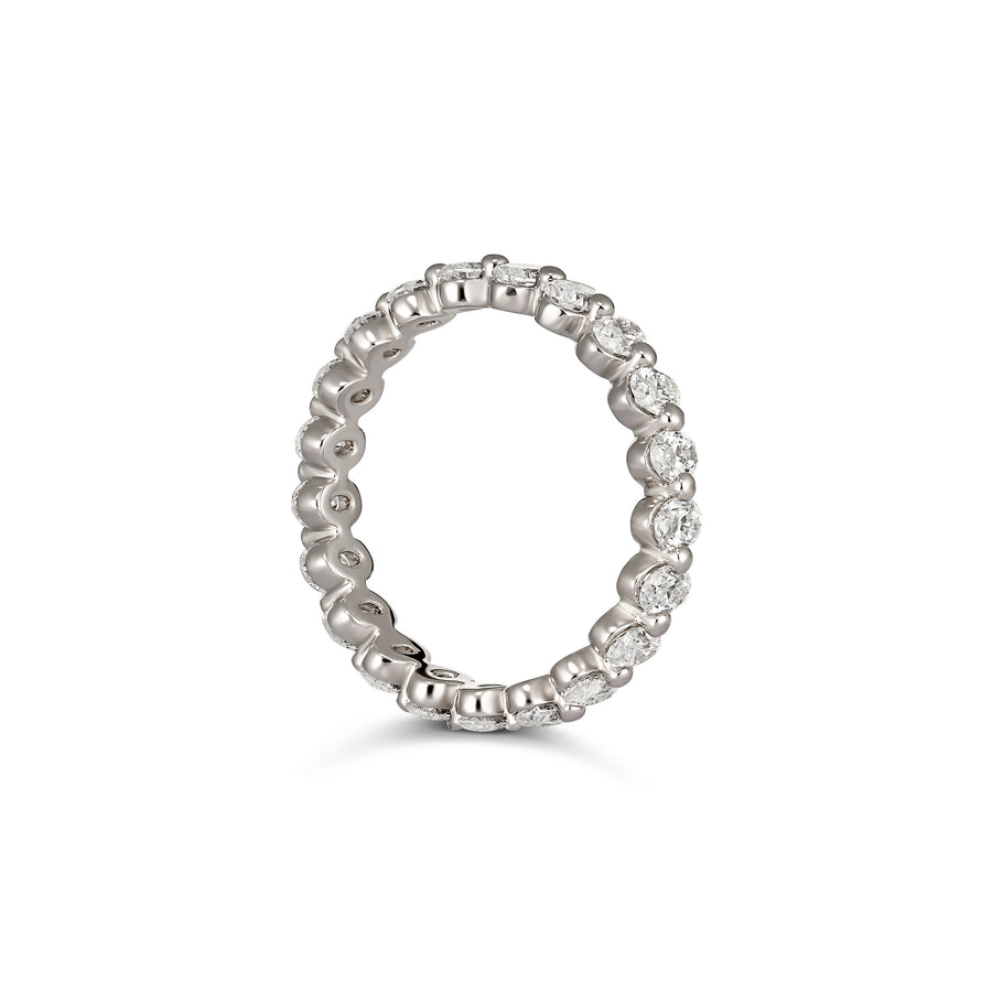 Eternity Oval Cut Diamond Ring | Platinum