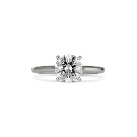 Classic Taylor Round Brilliant Cut Diamond Engagement Ring | Platinum