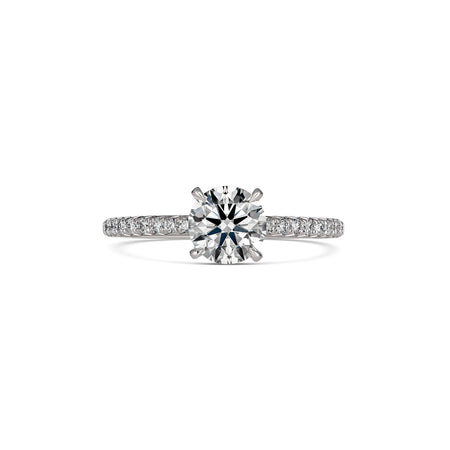 Classic Crawford Round Brilliant Cut Diamond Engagement Ring | Platinum