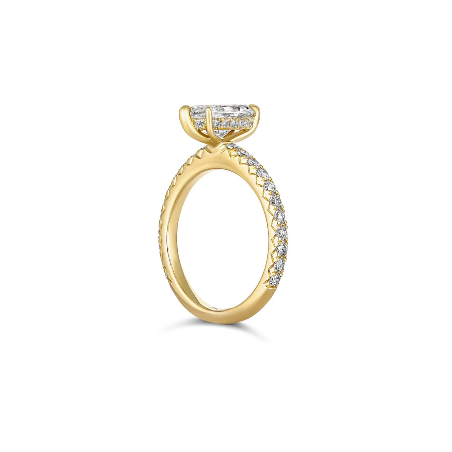 Classic Crawford Marquise Cut Diamond Engagement Ring | 18K Yellow Gold