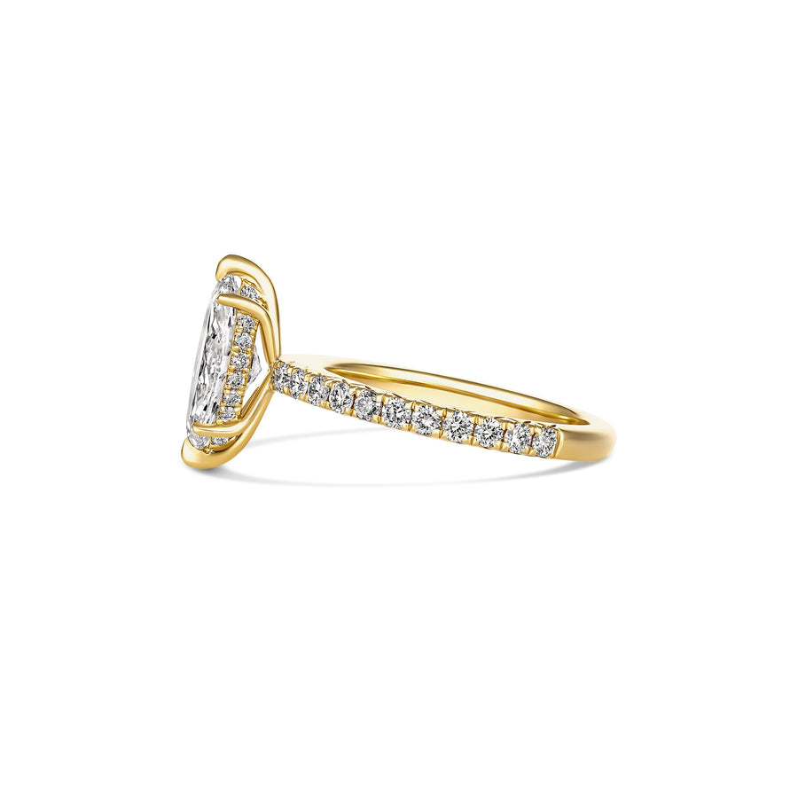 Classic Crawford Marquise Cut Diamond Engagement Ring | 18K Yellow Gold