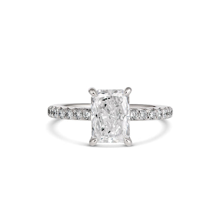 Hot Rocks® Crawford Radiant Cut Diamond Engagement Ring | Platinum