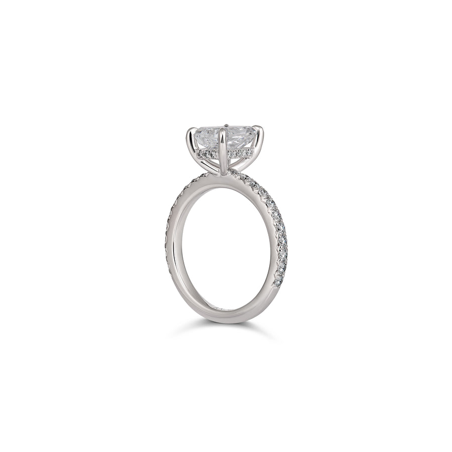 Hot Rocks® Collection Radiant Cut Diamond Engagement Ring | Platinum