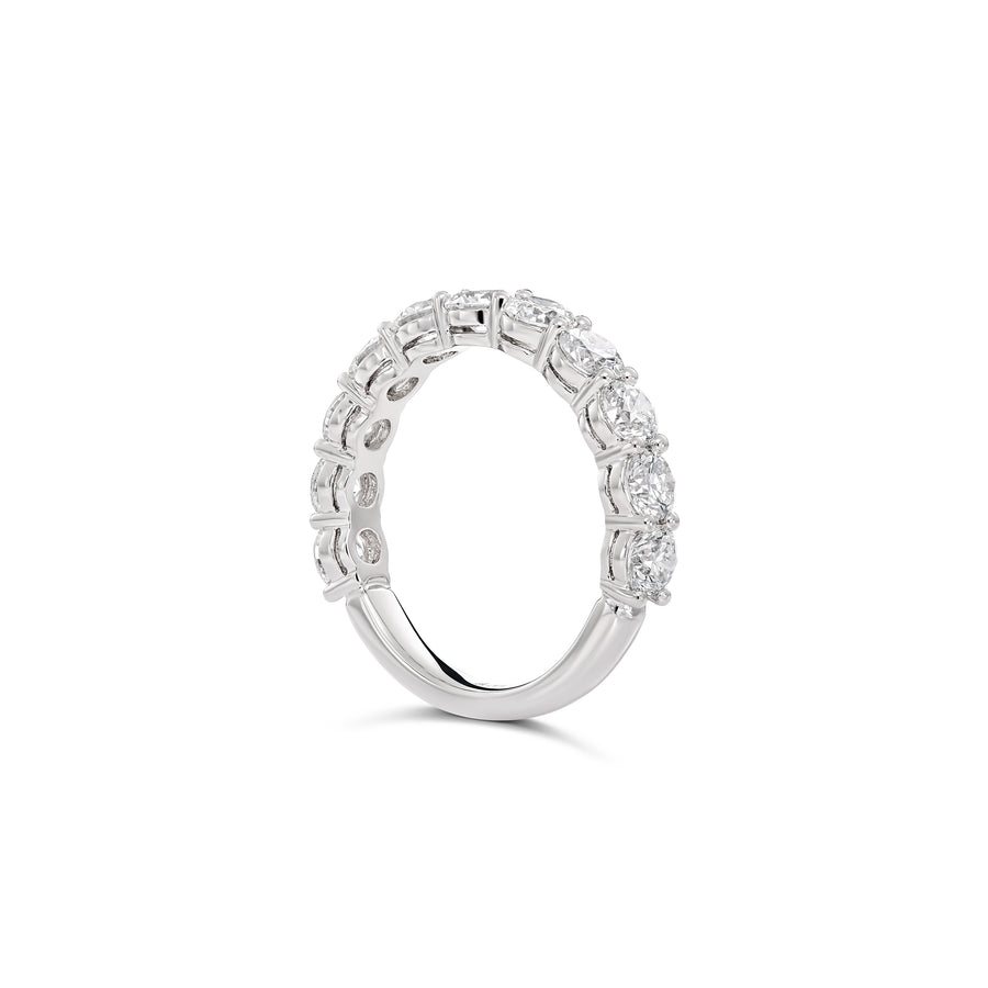 Riviera Round Brilliant Cut Diamond Ring | Platinum