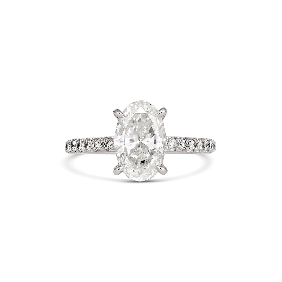 Hot Rocks® Collection Oval Cut Diamond Engagement Ring | Platinum
