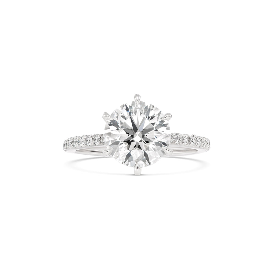 Hot Rocks® Collection Round Brilliant Cut Diamond Ring | Platinum