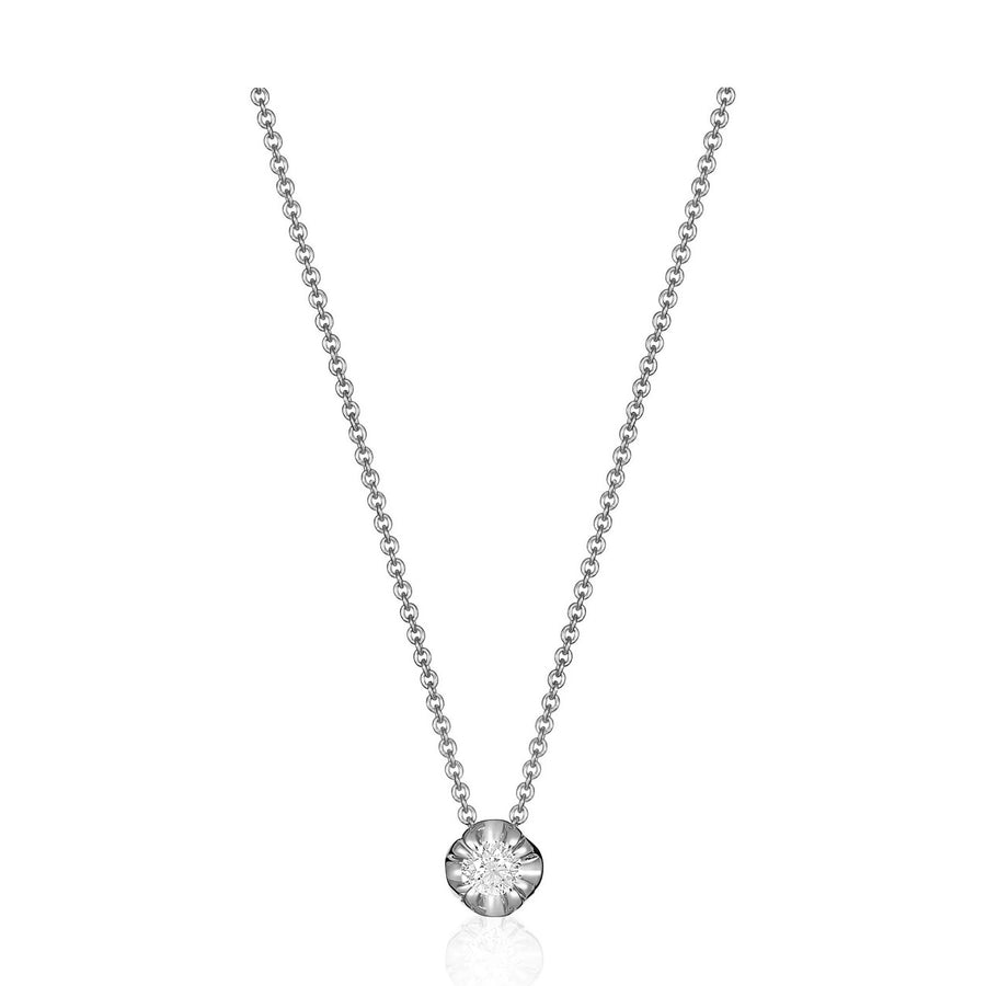 Allure Small Diamond Pendant Necklace | Yellow Gold