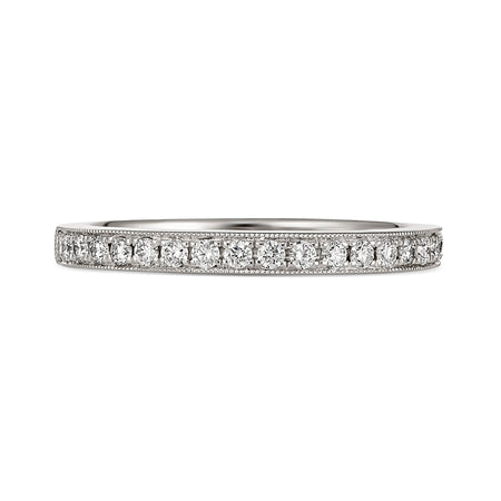 Wedding Round Brilliant Diamond Band | White Gold