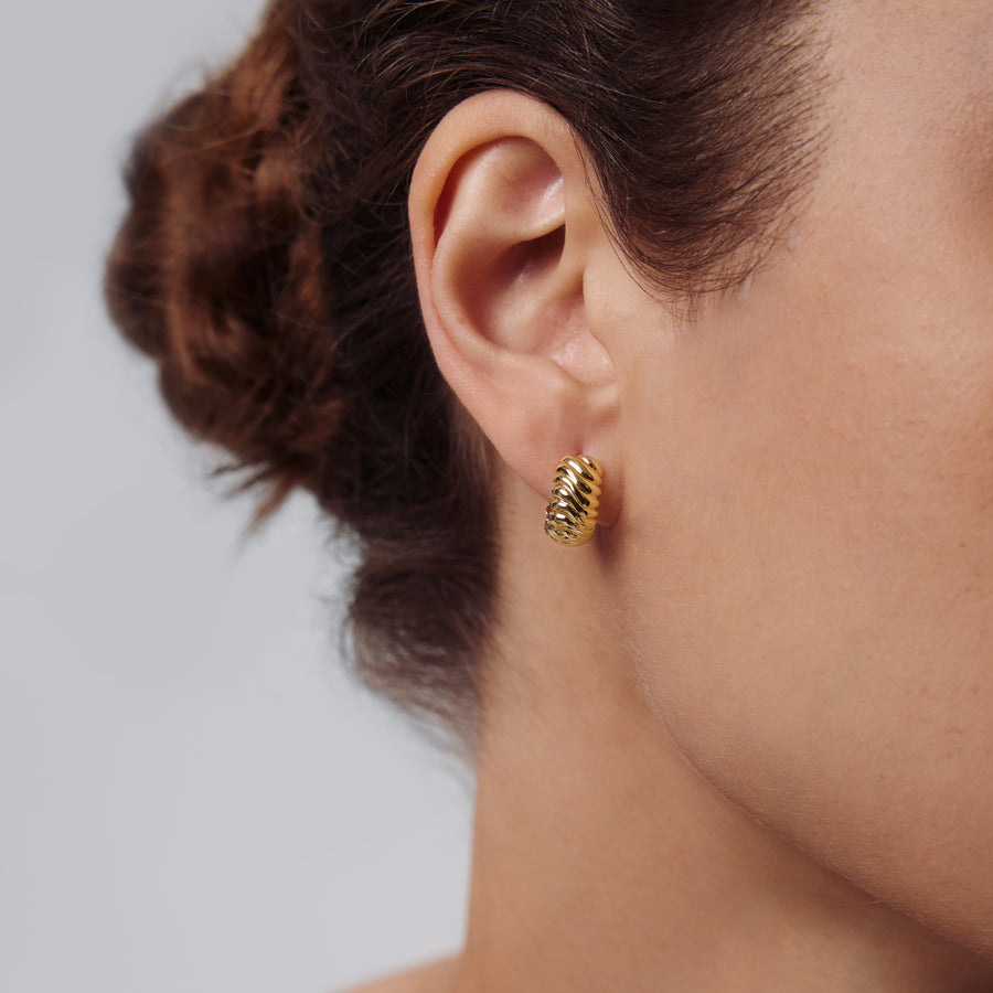 Capri Dreaming® Rope Hoop Earrings | 18K Yellow Gold