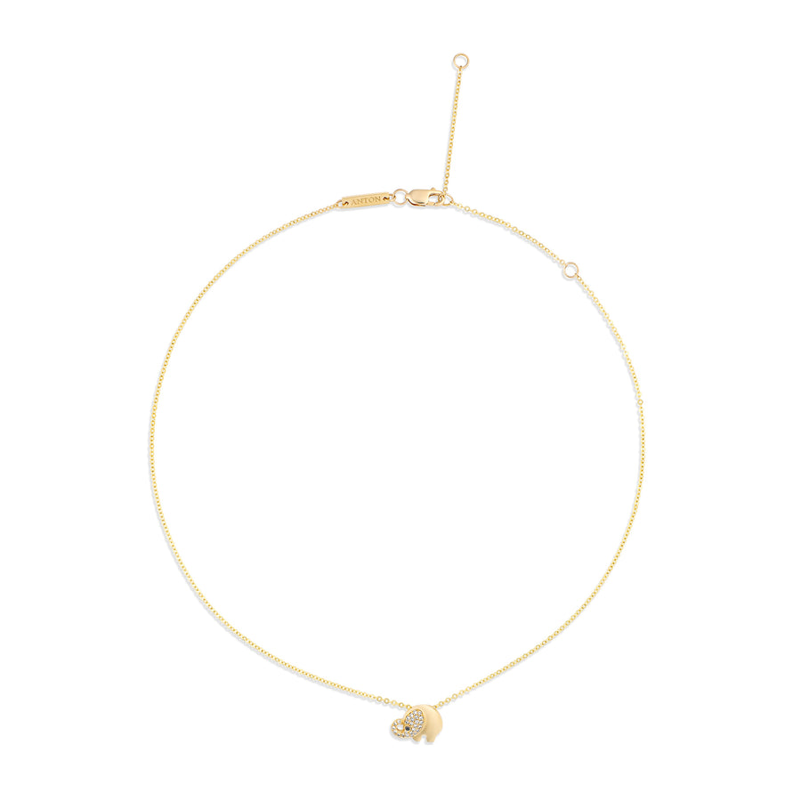 Little Rocks® Elephant Pendant Necklace | 18K Yellow Gold